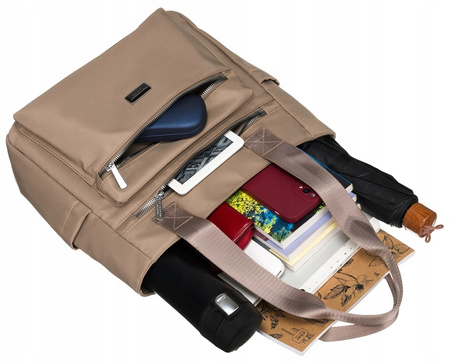 Women's shopper bag PTN CTY-06 Beige