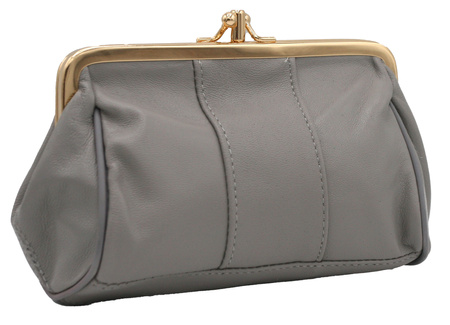 Portmonetka skórzana K09 Gray