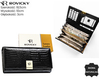 Portfel damski skórzany RH-24A-1-RS Black