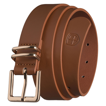 Pasek damski wąski PTN STU-14G1 Tan