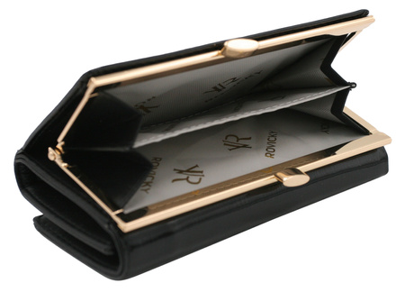 Portfel damski skórzany RH-23-1-SH-R Black