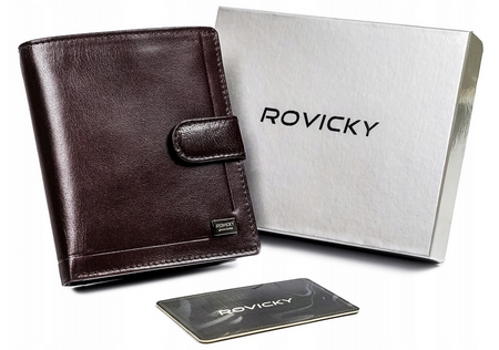 Portfel skórzany RFID ROVICKY PC-106L-BAR