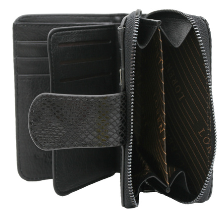 Portfel damski skórzany 76115-MKR Black