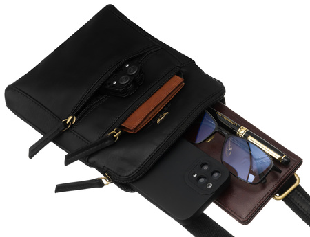 Torba skórzana + Etui PTN 1903E-OPU Black