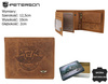 PETERSON PTN N992C-CHM-04 RFID leather wallet