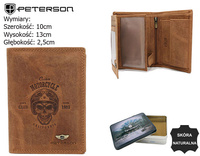 PETERSON PTN N4C-CHM-03 RFID leather wallet