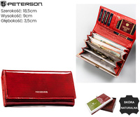 Portfel damski skórzany PTN 76115-SBR Red