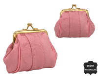 Leather coin purse 662 Pink No Logo