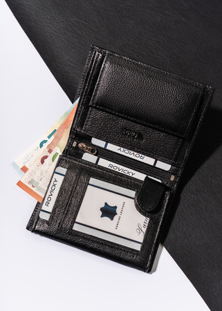 Portfel Męski skórzany R-N4-PDM Black