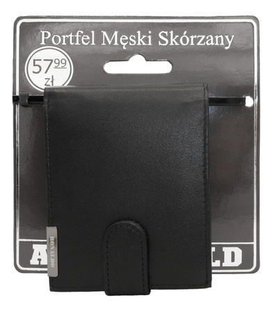Portfel męski skórzany RM-02L-BDF-BL Black