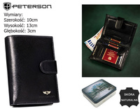PETERSON PTN 348Z-P RFID leather wallet