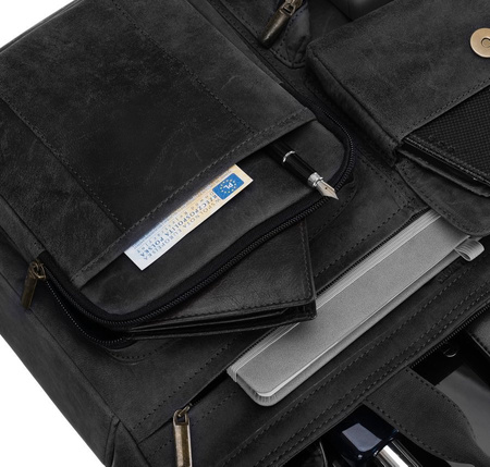 Torba na laptopa skórzana ALWAYS WILD LAP-15604-TGH