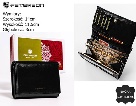 Portfel damski skórzany PTN PL-445 Black