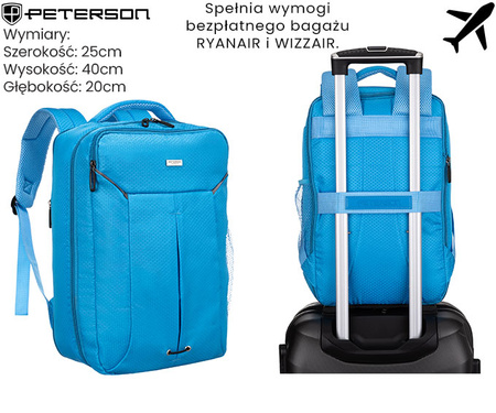 Plecak podróżny PTN BOCIAN Blue