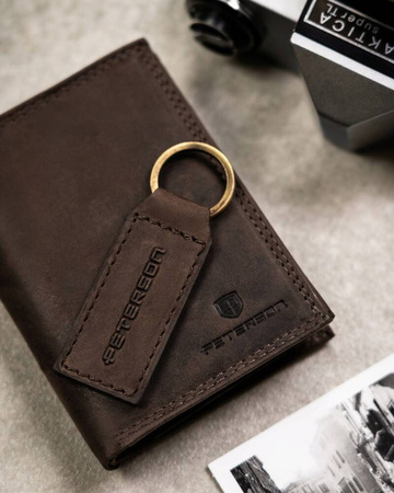 Two-Piece Gift Set: Men's Wallet and Keychain by Peterson PTN SET-M-1542