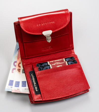 Portfel damski skórzany PTN RD-26-GCL RED
