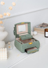 Green Jewelry Box with Flower Decoration Peterson PTN SZK-01