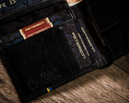PETERSON PTN 1517-P-UP UA RFID leather wallet