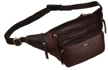 Saszetka skórzana + Etui PTN BP001E-OPU Brown
