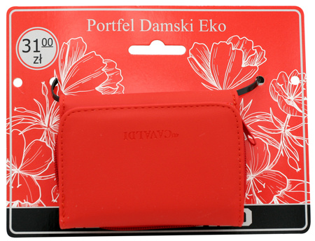 Portfel damski PU K-206L-BL Red