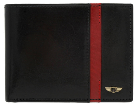 Portfel męski skórzany PTN N61-VTP BL-RED