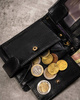 Gift set: leather wallet and keyring PETERSON PTN SET-M-N994L-GVT