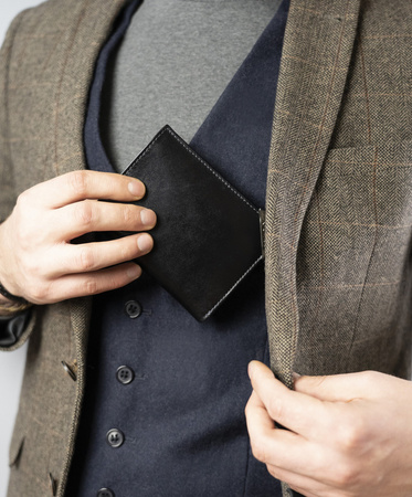 ROVICKY RFID leather wallet N484-RVTM-GN