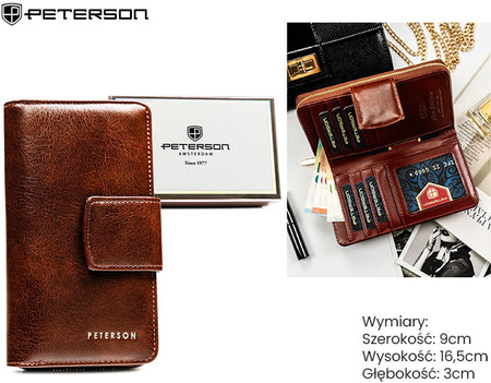 Portfel damski PU PTN 008-HF Brown