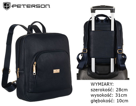 PETERSON PTN PL-29601 eco leather backpack