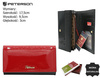 Portfel damski skórzany PTN 1N-411 Black+Red