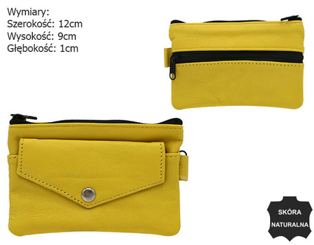 Leather key ring KC-01-LN YELLOW