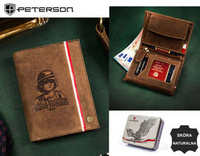 PETERSON PTN 317PW-04 2-1-4 RFID leather wallet