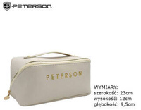 Leatherette make-up bag PETERSON PTN KOS-DA-7