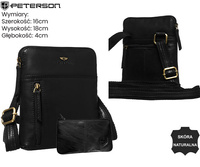 Torba skórzana + Etui PTN 1902E-OPU Black