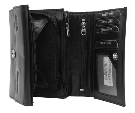 Portfel damski skórzany RD-02-LGV-NL Black