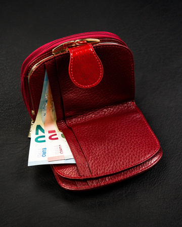 Women's leather wallet 43972-SH-RFID-1357 R