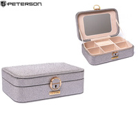 Szkatułka na biżuterię PTN SZK-07 Grey Silver