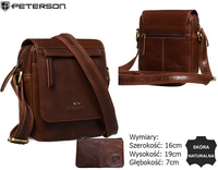 Torba skórzana + Etui PTN 512-TUM Brown