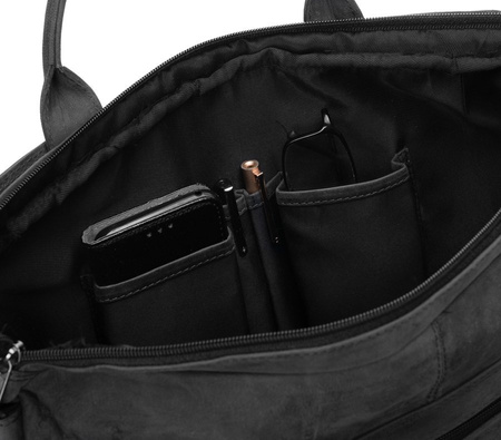Torba na laptopa skórzana ALWAYS WILD LAP-31701-TGH-NL