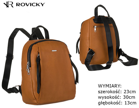 Plecak z eko skóry R-PL-6727 Camel