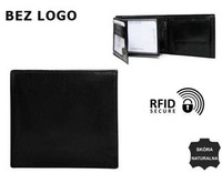 Leather wallet RFID NO LOGO BLM-02-CFL-NL