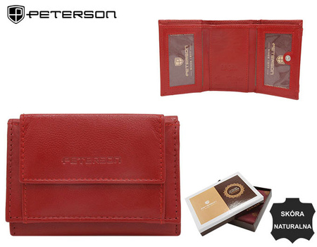 Portfel skórzany RFID PETERSON PTN RD-AL5617-GCL