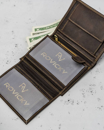 Portfel męski ze skóry naturalnej ALWAYS WILD N4-P-CHM