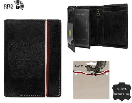 Portfel męski skórzany N4A-HP-BL Black