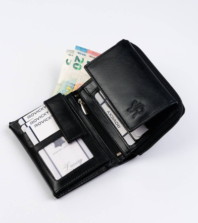 Portfel skórzany RFID ROVICKY 1509-GOAN