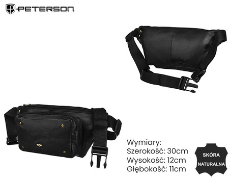 Saszetka skórzana PTN 1-NGN Black