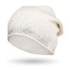 Women's hat with a touch of wool PTN HAT-01 White Peterson