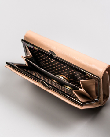 Women's leather wallet 55020-CIS-3542 BEIGE