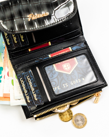 Portfel damski skórzany PTN 76112-BFBC Red