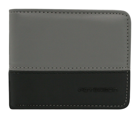 Portfel męski ze skóry PU PTN EH-05Z Gray-Black